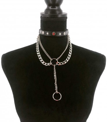 Choker din piele C149