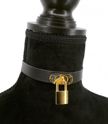 Choker din piele C146