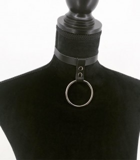 Leather choker C142