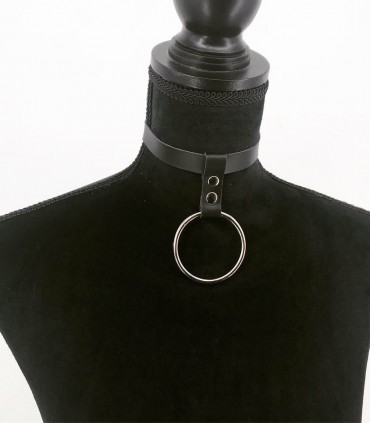 Leather choker C142