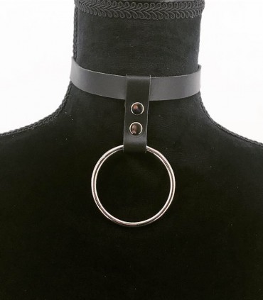Leather choker C142