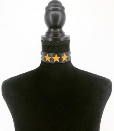 Choker din piele C128