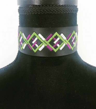 Choker din piele C117